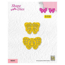 NELLIE'S Stanzform Präge Stanzschablone Cutting Die, Schmetterlinge SD243